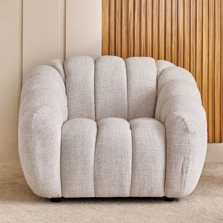 Alchemy Fabric 1-Seater Sofa - Ivory image 2