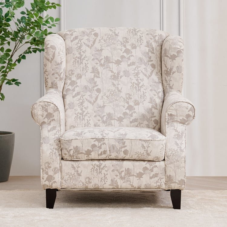 Botanical NXT Fabric Wing Chair - Grey image 2