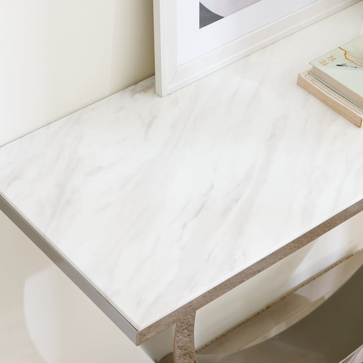 Finley Metal Console Table - Silver image 4