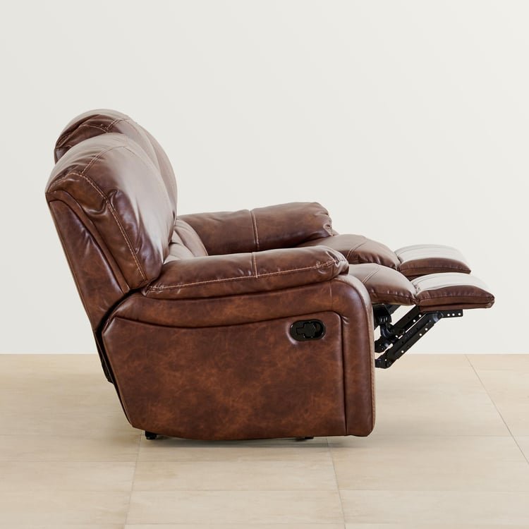 Harvey Nappa 3+2 Seater Recliner Set - Brown image 4