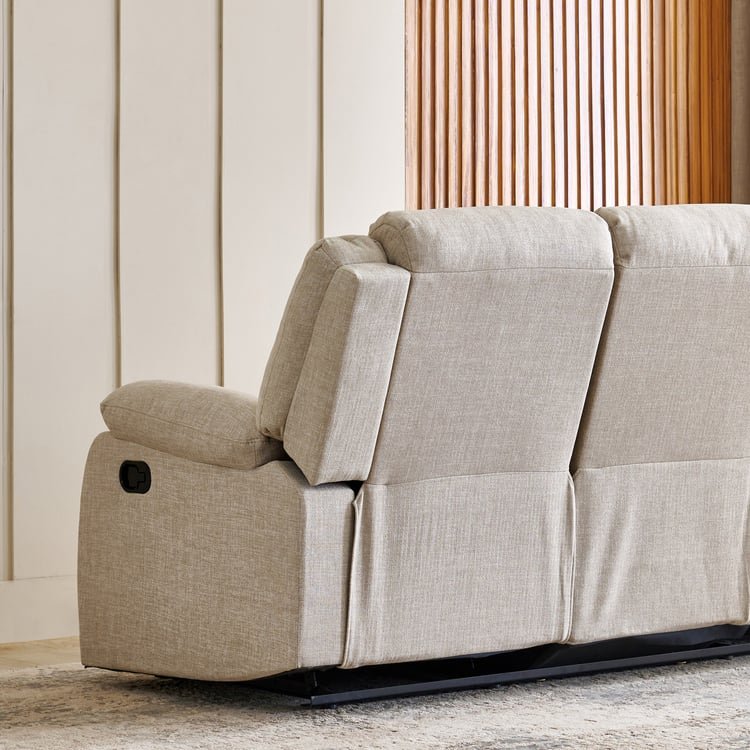 Helios Zurich Fabric 3-Seater Recliner - Beige image 2
