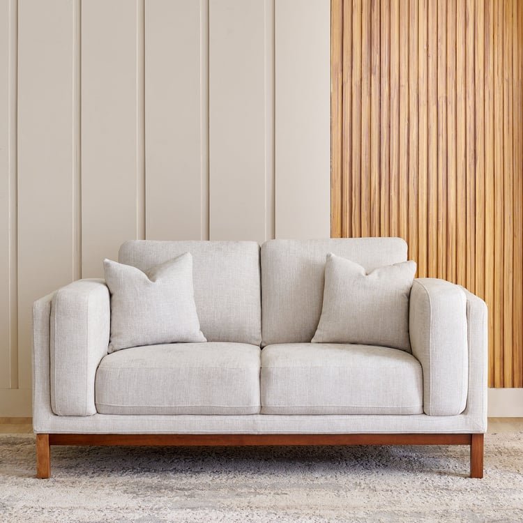 Lansbury NXT Fabric 2-Seater Sofa with Cushions - Beige image 2