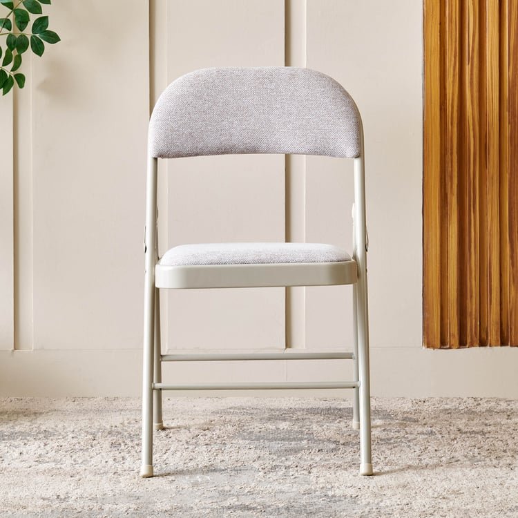 Melony Fabric Folding Chair - Beige image 2