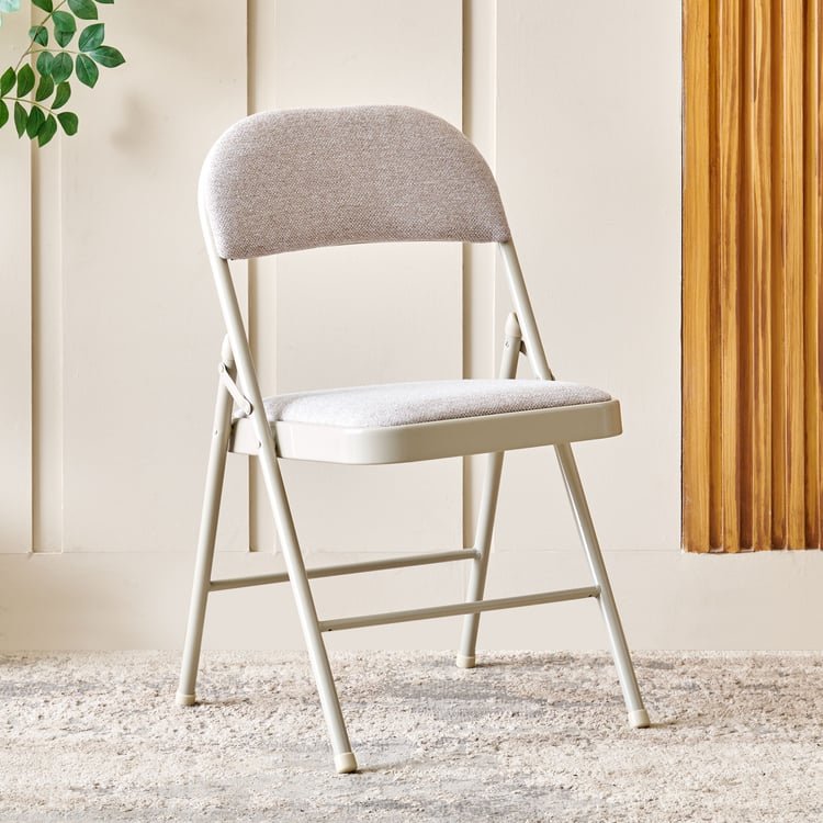 Melony Fabric Folding Chair - Beige