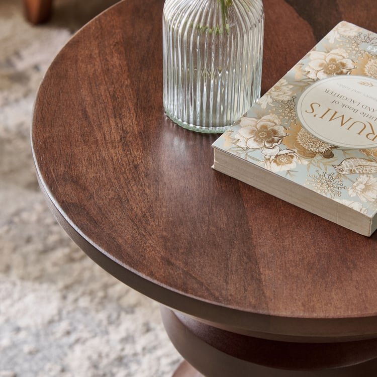 Otis Mango Wood Accent Table - Brown image 4