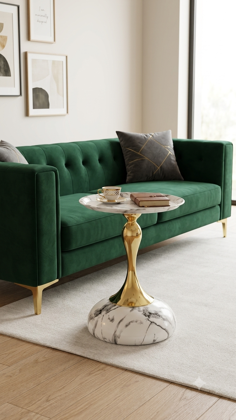 PREMIUM METAL END TABLE