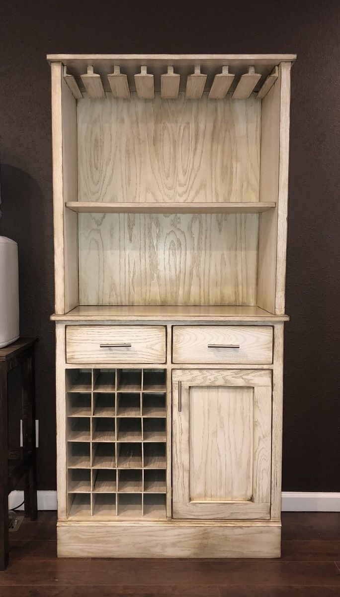 SOLID TEAK NATURAL WOOD- DRAWERS & RACKS BAR CABINET