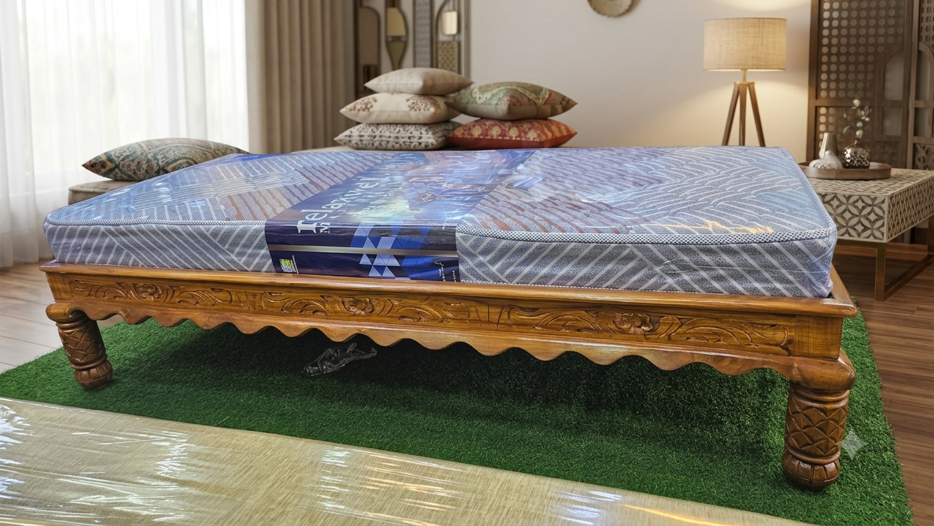 SOLID TEAKWOOD DESINGER SEATING DIVAN