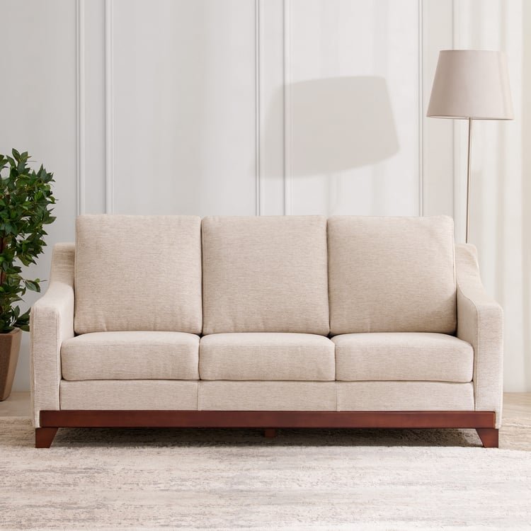 Sylvester Plus Fabric 3-Seater Sofa - Beige image 2